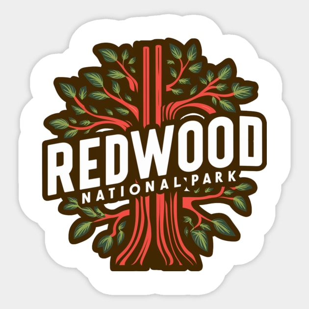 Redwood National Park Sticker by Perspektiva